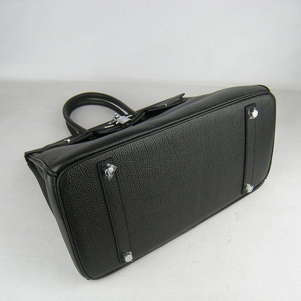 High Quality Fake Hermes Birkin 35CM Togo Leather Bag Black 6089